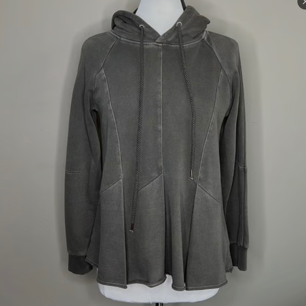Anthropologie/Pilcro Hooded Peplum Sweatshirt